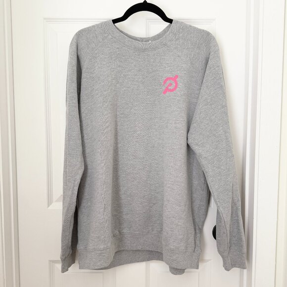 Women Peloton Limitless Crew Neck Oversized Pullover in Light Gray Size 1X - Picture 1 of 9